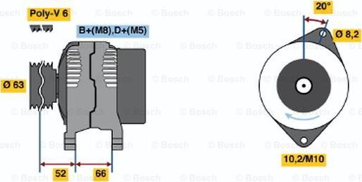 BOSCH 0 986 038 811 - Alternator www.molydon.hr