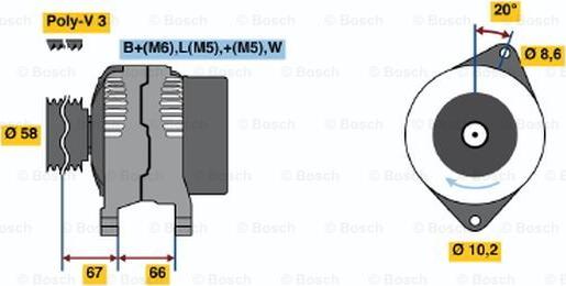 BOSCH 0 986 038 871 - Alternator www.molydon.hr