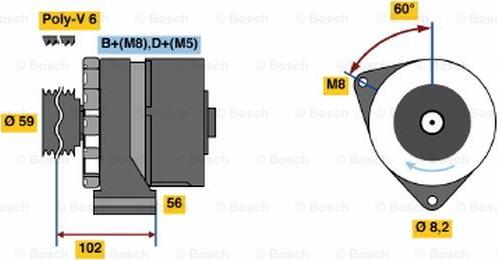 BOSCH 0 986 038 340 - Alternator www.molydon.hr