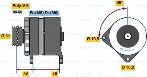 BOSCH 0 986 038 330 - Alternator www.molydon.hr