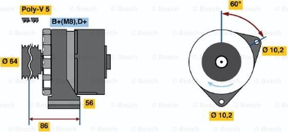 BOSCH 0 986 033 910 - Alternator www.molydon.hr