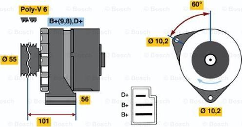 BOSCH 0 986 033 730 - Alternator www.molydon.hr