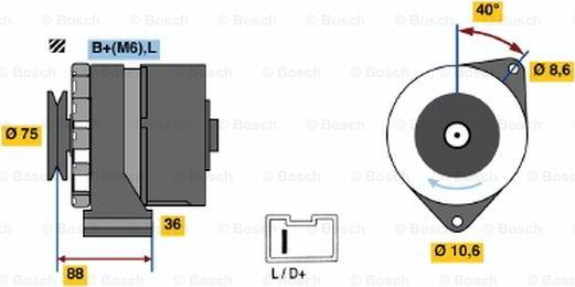 BOSCH 0 986 032 301 - Alternator www.molydon.hr