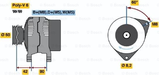 BOSCH 0 986 037 110 - Alternator www.molydon.hr