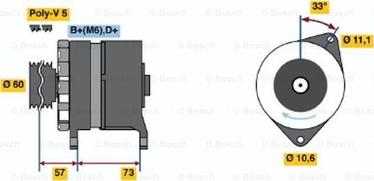 BOSCH 0 986 037 130 - Alternator www.molydon.hr