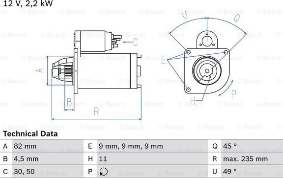 BOSCH 0 986 025 550 - Starter www.molydon.hr