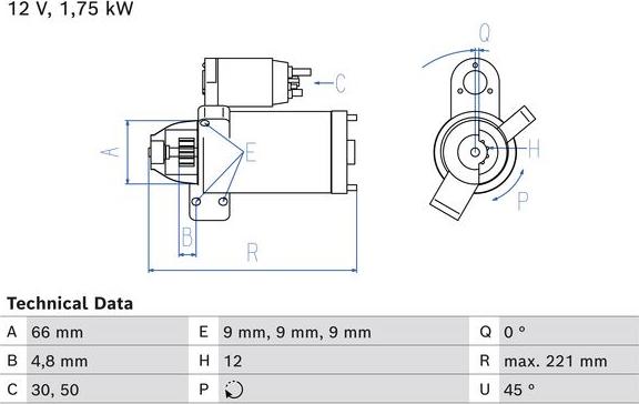 BOSCH 0 986 025 510 - Starter www.molydon.hr