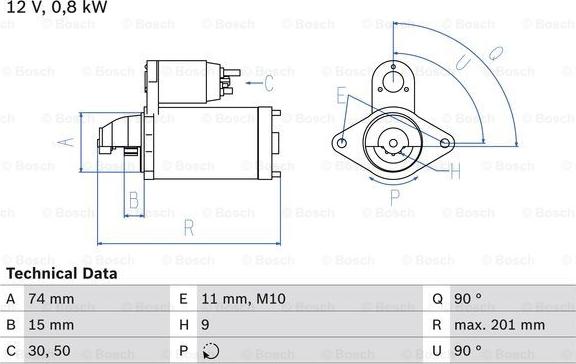 BOSCH 0 986 020 551 - Starter www.molydon.hr