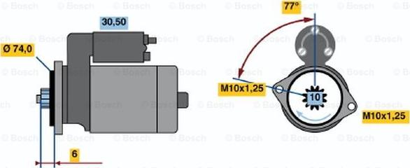 BOSCH 0 986 020 841 - Starter www.molydon.hr