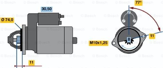 BOSCH 0 986 020 531 - Starter www.molydon.hr