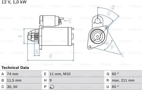 BOSCH 0 986 020 571 - Starter www.molydon.hr