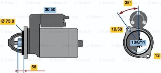 BOSCH 0 986 020 691 - Starter www.molydon.hr