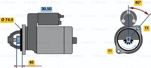 BOSCH 0 986 020 651 - Starter www.molydon.hr