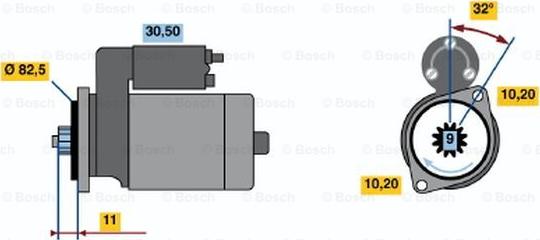 BOSCH 0 986 020 681 - Starter www.molydon.hr