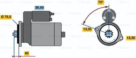 BOSCH 0 986 020 031 - Starter www.molydon.hr