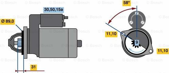 BOSCH 0 986 020 151 - Starter www.molydon.hr