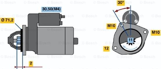 BOSCH 0 986 020 121 - Starter www.molydon.hr