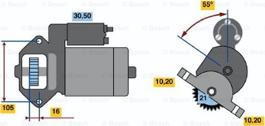 BOSCH 0 986 020 801 - Starter www.molydon.hr