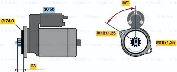 BOSCH 0 986 020 831 - Starter www.molydon.hr