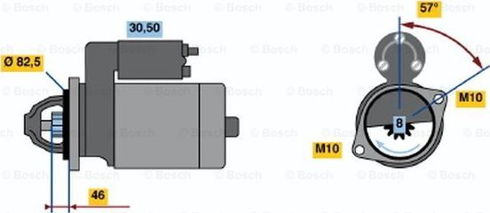 BOSCH 0 986 020 821 - Starter www.molydon.hr