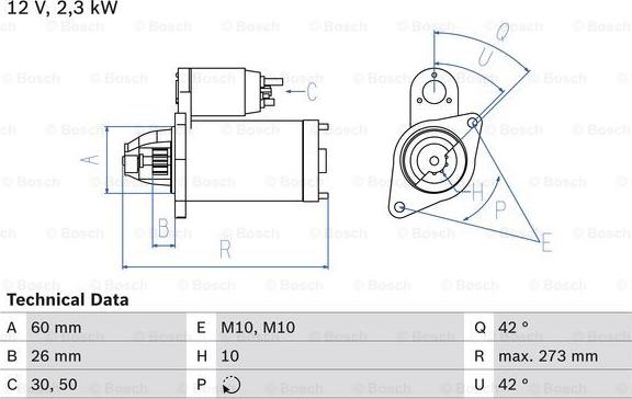 BOSCH 0 986 020 360 - Starter www.molydon.hr