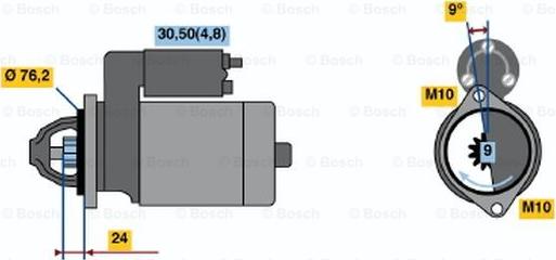 BOSCH 0 986 021 510 - Starter www.molydon.hr