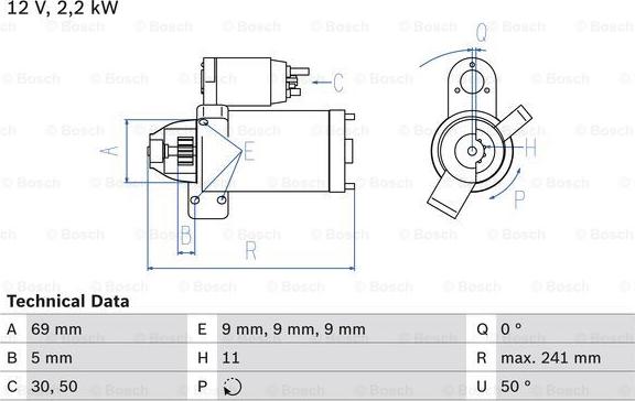 BOSCH 0 986 023 960 - Starter www.molydon.hr