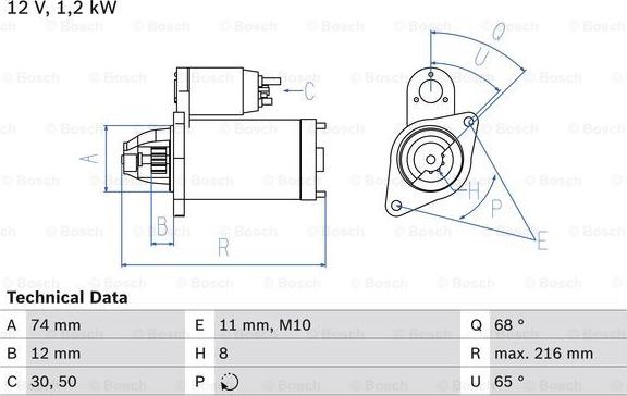 BOSCH 0 986 023 550 - Starter www.molydon.hr