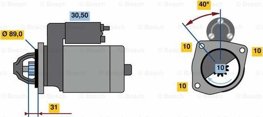 BOSCH 0 986 023 190 - Starter www.molydon.hr