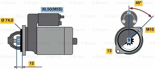 BOSCH 0 986 023 890 - Starter www.molydon.hr