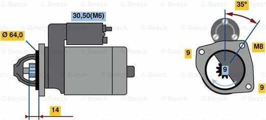 BOSCH 0 986 023 810 - Starter www.molydon.hr