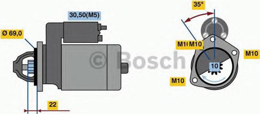 BOSCH 0986023870 - Starter www.molydon.hr