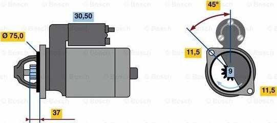 BOSCH 0 986 023 770 - Starter www.molydon.hr