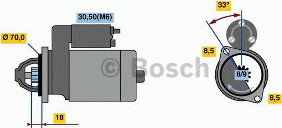 BOSCH 0986022900 - Starter www.molydon.hr