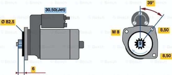 BOSCH 0 986 022 510 - Starter www.molydon.hr