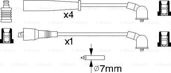 BOSCH 0 986 356 897 - Set kablova za paljenje www.molydon.hr