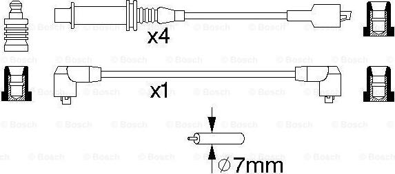 BOSCH 0 986 356 848 - Set kablova za paljenje www.molydon.hr