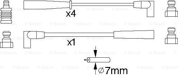 BOSCH 0 986 356 888 - Set kablova za paljenje www.molydon.hr