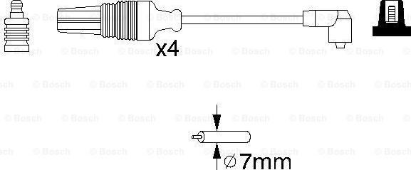 BOSCH 0 986 356 830 - Set kablova za paljenje www.molydon.hr