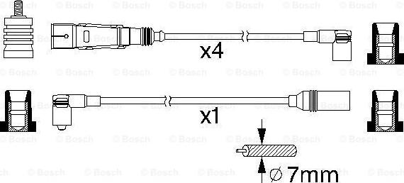 BOSCH 0 986 356 355 - Set kablova za paljenje www.molydon.hr