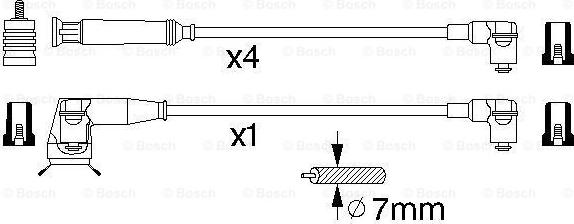 BOSCH 0 986 356 306 - Set kablova za paljenje www.molydon.hr