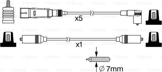 BOSCH 0 986 356 385 - Set kablova za paljenje www.molydon.hr