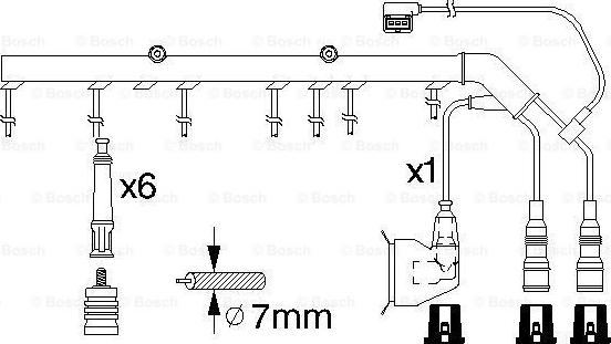 BOSCH 0 986 356 326 - Set kablova za paljenje www.molydon.hr