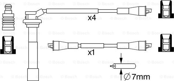 BOSCH 0 986 357 053 - Set kablova za paljenje www.molydon.hr