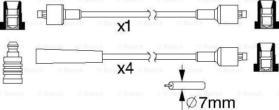 BOSCH 0 986 357 088 - Set kablova za paljenje www.molydon.hr