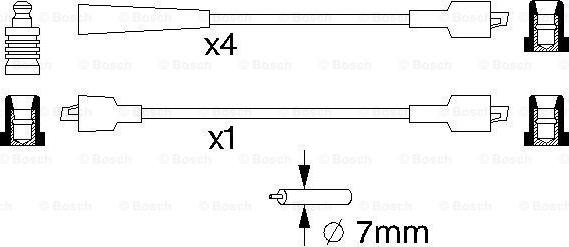 BOSCH 0 986 357 082 - Set kablova za paljenje www.molydon.hr