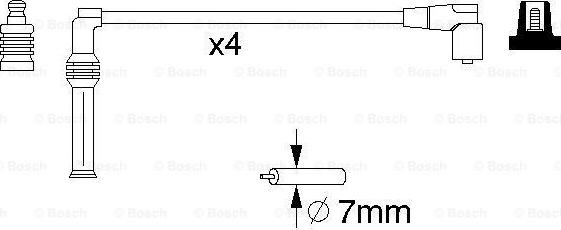 BOSCH 0 986 357 070 - Set kablova za paljenje www.molydon.hr