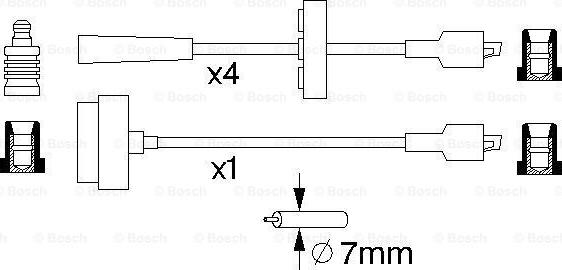 BOSCH 0 986 357 077 - Set kablova za paljenje www.molydon.hr