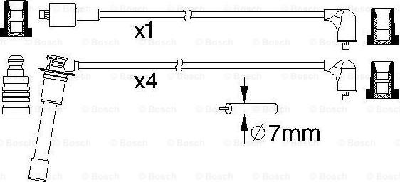 BOSCH 0 986 357 194 - Set kablova za paljenje www.molydon.hr