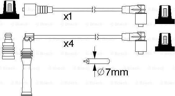 BOSCH 0 986 357 144 - Set kablova za paljenje www.molydon.hr